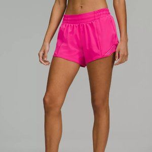 Lululemon mspr 68 size 6 Hotty Hot Low Rise Lined Short 4" ColourSonic Pink
